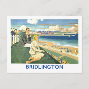 Carte postale d'affiche de voyage vintage Bridling