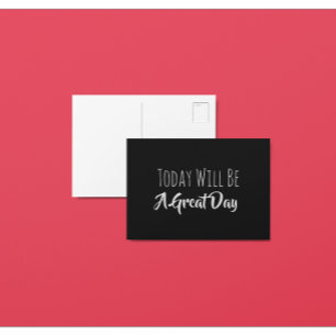 Carte postale d'affirmation pour une super journée