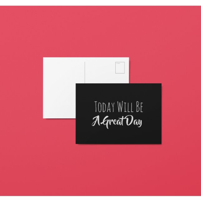 Carte postale d'affirmation pour une super journée (Créateur téléchargé)