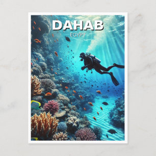 Carte Postale Dahab Egypt Scuba Diver