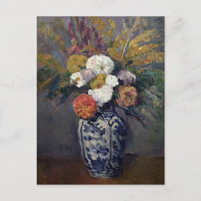 Carte Postale Dahlias, c.1873 (Devant)
