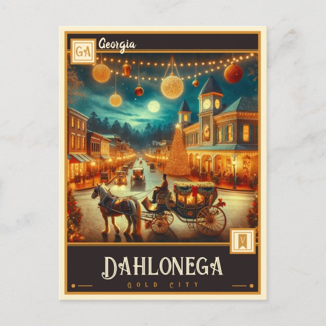 Carte Postale Dahlonega, Géorgie | VINTAGE (Devant)