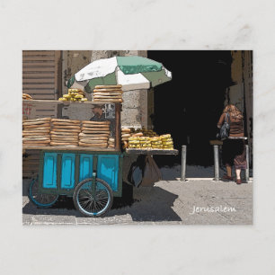 Carte Postale Daily life in street of jerusalem