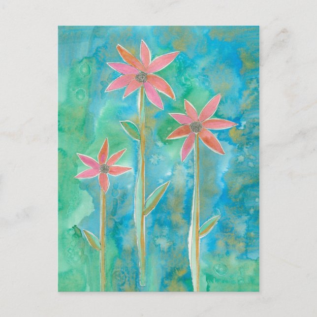 Carte Postale Dainty Daisies III (Devant)