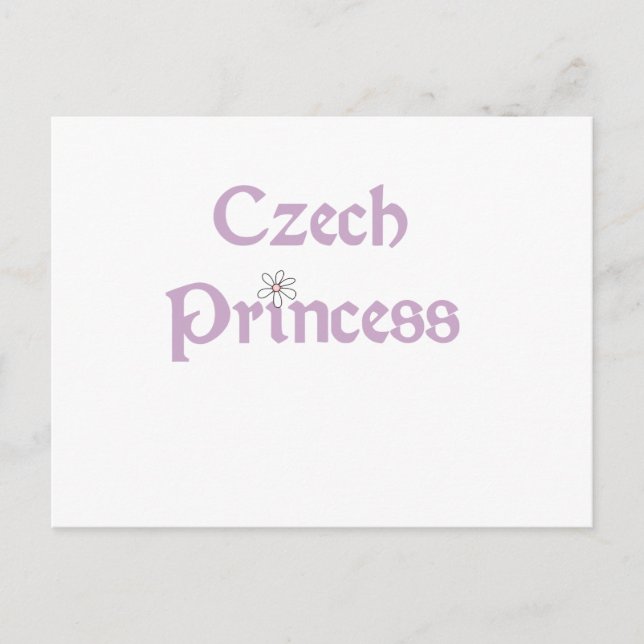 Carte Postale Daisies Tchèque Princesse (Devant)