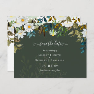 Carte Postale Daisy Fleur sauvage Mariage de verdure