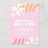 Daisy Flower Retro Way Deux Anniversaire Super