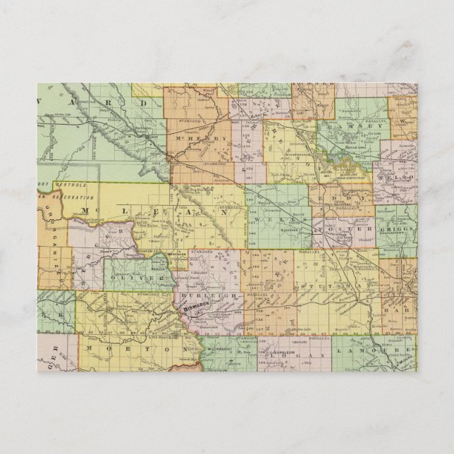 Carte Postale Dakota du Nord (Devant)