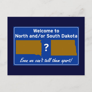 Carte Postale Dakota du Nord ou du Sud