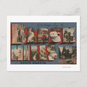 Carte Postale Dakota du Sud - Black Hills - Mt. Rushmore
