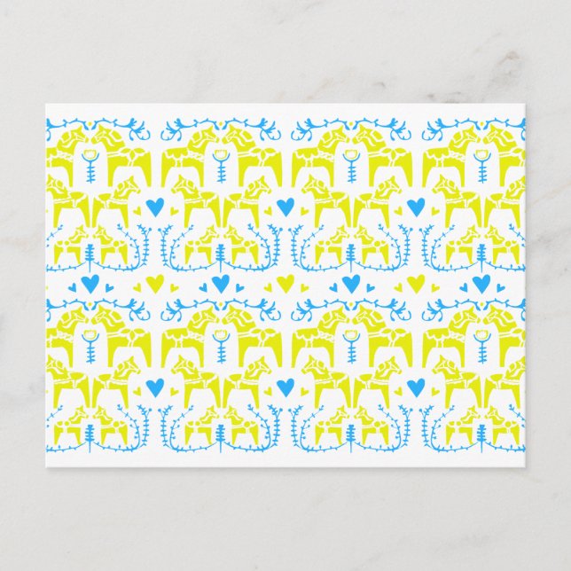 Carte Postale Dala Horse (Devant)