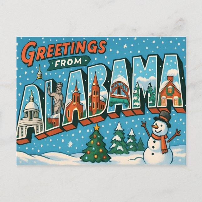 Carte postale d'ALABAMA (Devant)