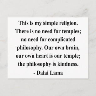 Carte Postale dalai lama citation 6a