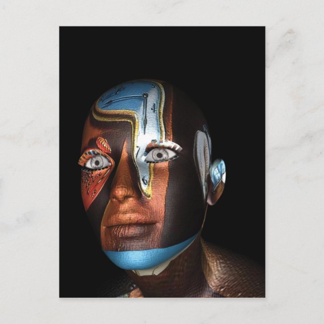 Carte Postale Dali 3d Illustrations sur les marchandises (Devant)