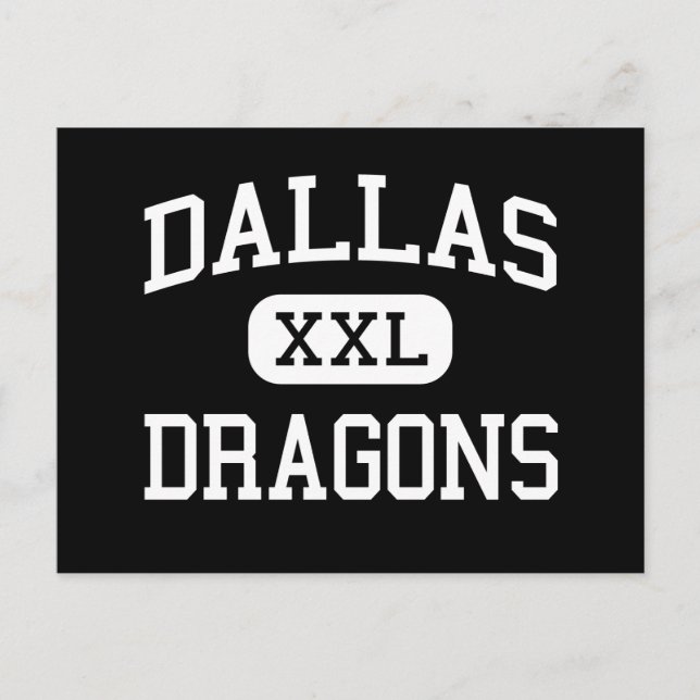 Carte Postale Dallas - Dragons - Lycée - Dallas Oregon (Devant)
