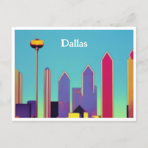Carte postale Dallas Skyline