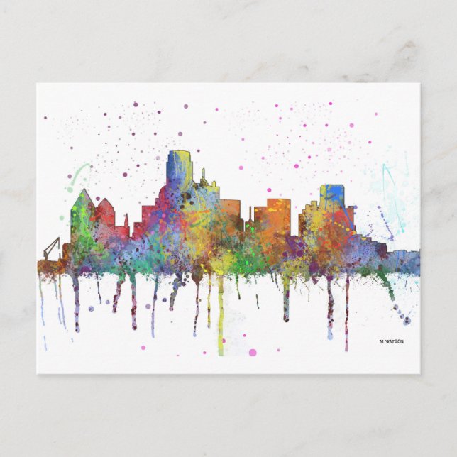 CARTE POSTALE DALLAS, TEXAS SKYLINE (Devant)