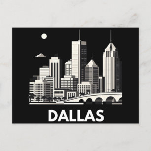 Carte Postale Dallas Texas Skyline