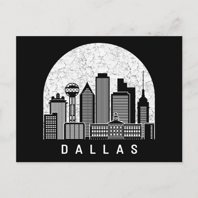 Carte Postale Dallas Texas Skyline (Devant)