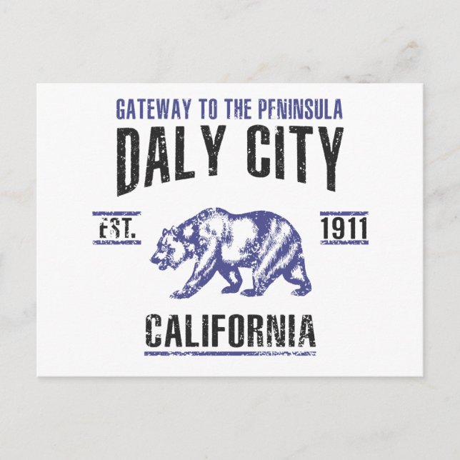 Carte Postale Daly City (Devant)