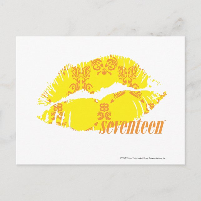 Carte Postale Damas jaune-orange (Devant)