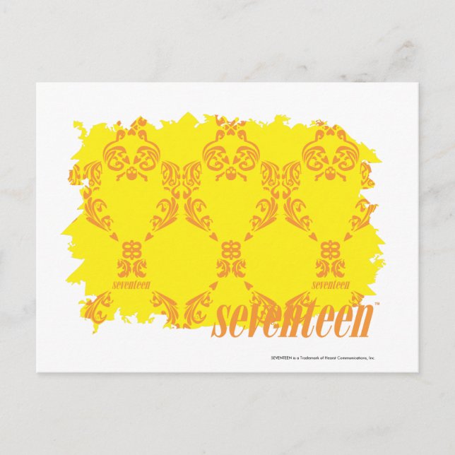 Carte Postale Damas jaune-orange 2 (Devant)