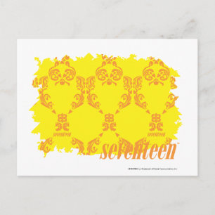 Carte Postale Damas jaune-orange 2