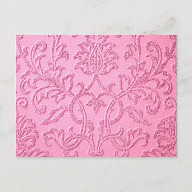 Carte Postale damask velvet rose giri victorien tissu motif (Devant)