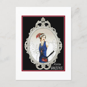Carte Postale Dame Art déco des années 1920