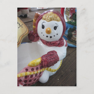 Carte Postale Dame de Neige