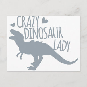 Carte Postale Dame Dinosaure