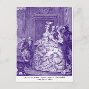Carte Postale Dame en attente de Marie Antoinette