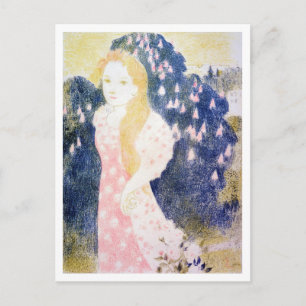 Carte Postale Dame en Robe rose, Maurice Denis