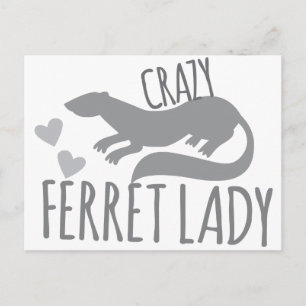 Carte Postale dame folle