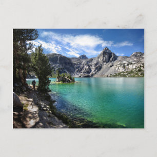 Carte Postale Dame peinte sur le lac Upper Rae 2 - sentier John 
