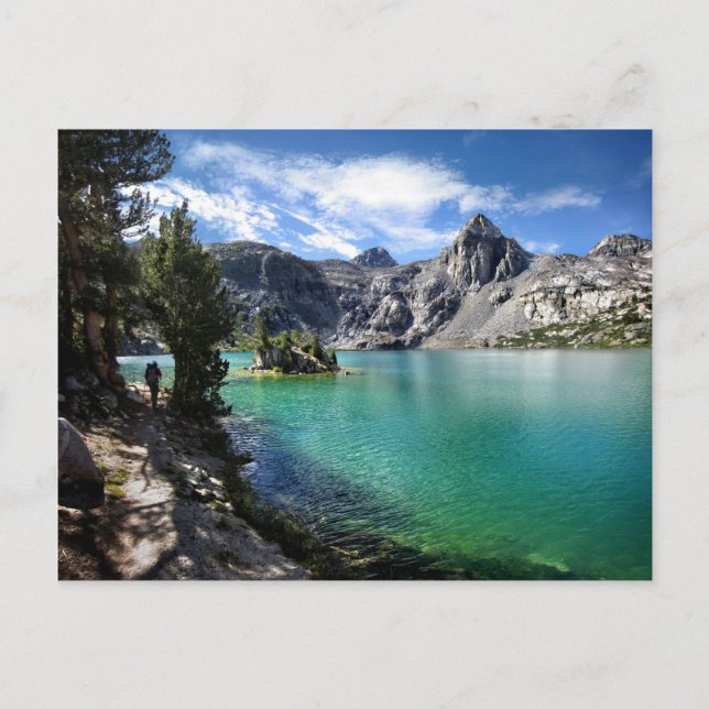Carte Postale Dame peinte sur le lac Upper Rae 2 - sentier John  (Devant)