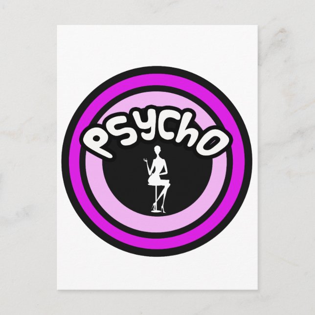 Carte Postale Dame Psycho (Devant)