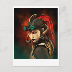 Carte Postale Dame Steampunk