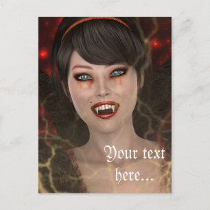 Carte Postale Dame Vamp