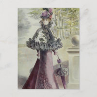 Dame victorienne - Robe Vintage rose mode