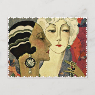 Carte Postale Dames Aer Deco