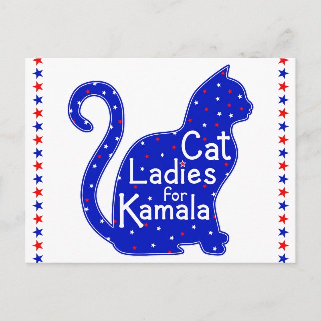 Carte Postale Dames en chat pour l'élection présidentielle de Ka (Devant)