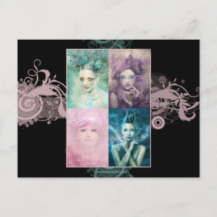 Carte postale Dames Peintes