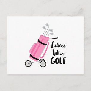 Carte Postale Dames Qui Golf