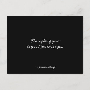 Carte postale d'amitié citant Jonathan Swift - Noi