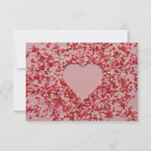 Carte postale d'amour romantique