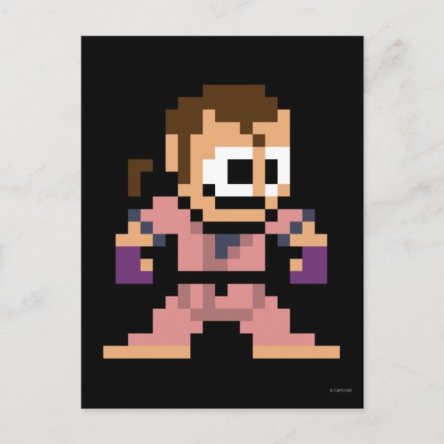 Carte Postale Dan à 8 bits (Devant)