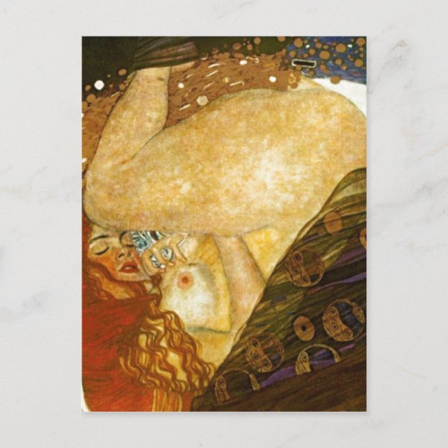 Carte Postale Dana ? Gustav Klimt , painted 1907. Source: Other  (Devant)