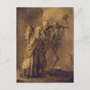 Carte Postale Dance of Death by Adriaen van de Venne