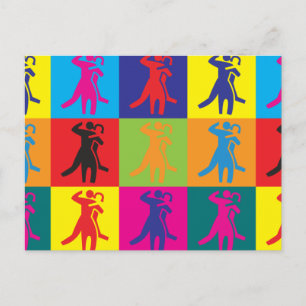 Carte Postale Dance Pop Art